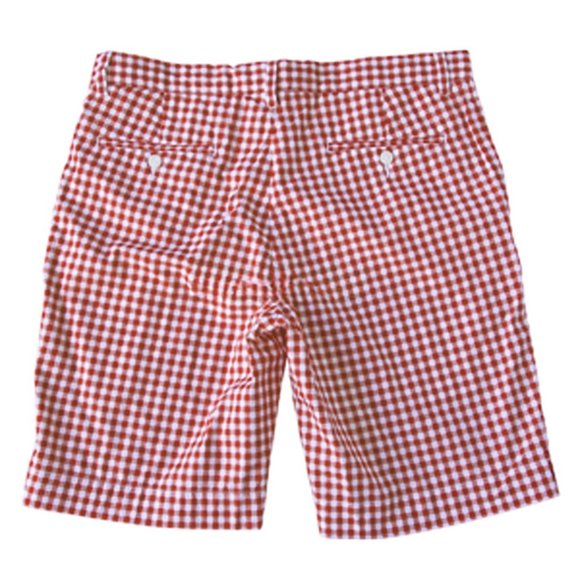 NEW Polo Ralph Lauren Gingham Shorts!  Red & White Check  Suffield Style  Cotton - Picture 2 of 4